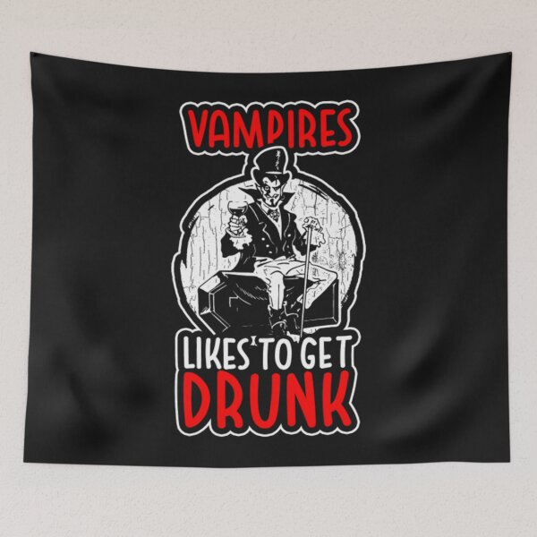 Item preview, Vampires Like to get Drunk crazy designed and sold by ClamenTaon.