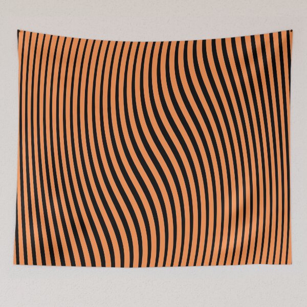 Item preview, halloween stripes, orange, black designed and sold by cutecrazytshirt.