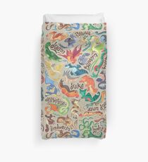 Mini dragon compendium Duvet Cover