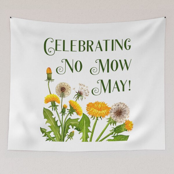 Item preview, Yay Its No Mow May Sign for Protecting Bees, Pollinator Habitats, and Biodiversity   designed and sold by ichewsyou.