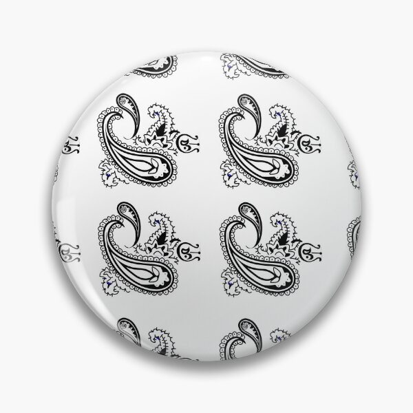 Item preview, White/ Black Outline Bandana Style Print designed and sold by Tricky1369.