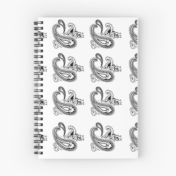 Item preview, White/ Black Outline Bandana Style Print designed and sold by Tricky1369.