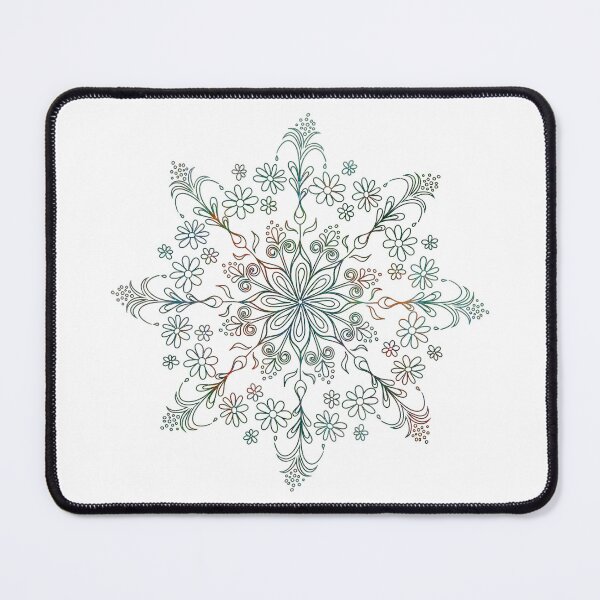 Item preview, Floral Snowflake Mandala designed and sold by ChiweenieHobbit.