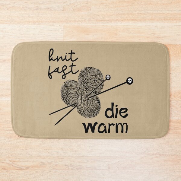 Item preview, knit fast die warm  designed and sold by sandpiperstudio.