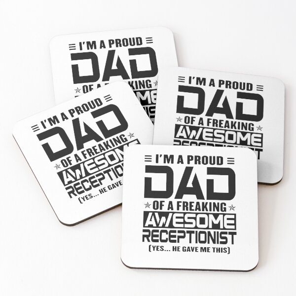 Item preview, I’m A Proud Dad Of A Freaking Awesome Receptionist, Funny Dad Shirt, Dad Of Receptionist Shirt, Dad Gifts, Christmas Gifts For Dad designed and sold by xlnv.