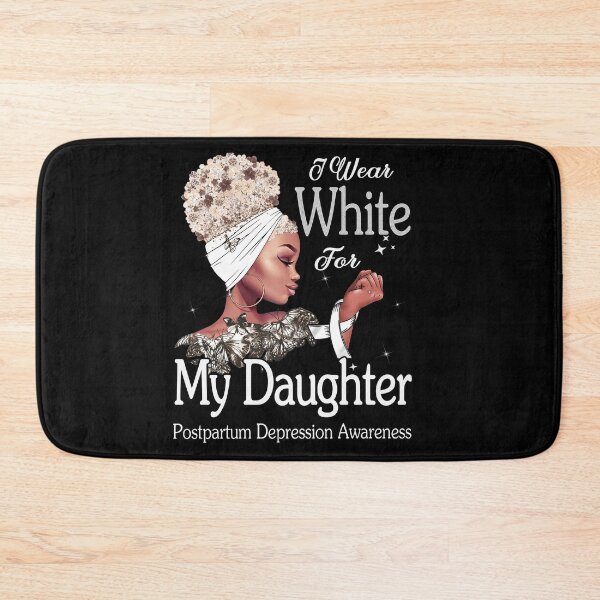 Item preview, Postpartum Depression Awareness Black Girl I Wear White For My Daughter designed and sold by tenjun16.