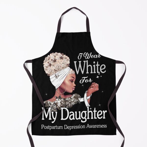 Item preview, Postpartum Depression Awareness Black Girl I Wear White For My Daughter designed and sold by tenjun16.