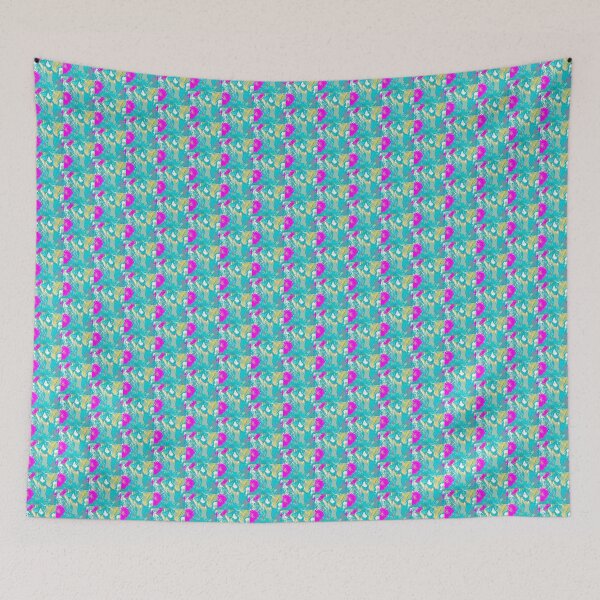 Item preview, Mini Closeup Floral (Teal Variant) designed and sold by TM Art.