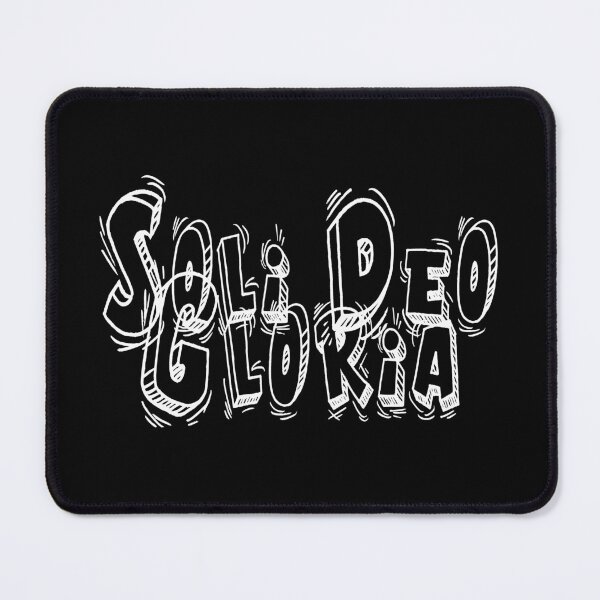 Item preview, White Soli Deo Gloria sketch doodle design designed and sold by Patrick Chastain.