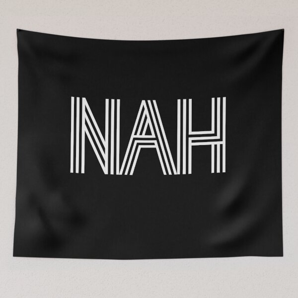 Item preview, NAH (white on black background) designed and sold by starkle.