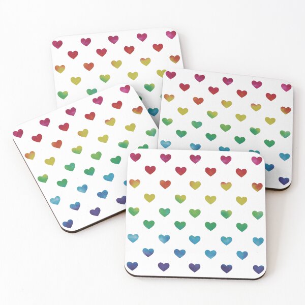 Item preview, Tie Dye Rainbow Small Heart Hearts designed and sold by ThePurpleFrog.