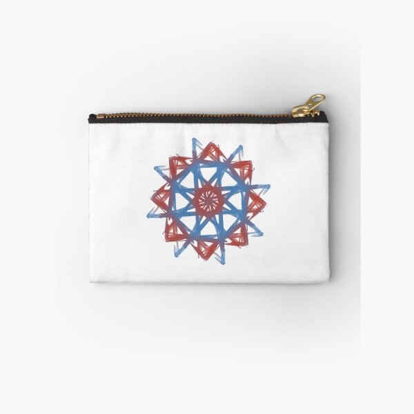 Item preview, Blue and red star, abstract art designed and sold by Meo Design.