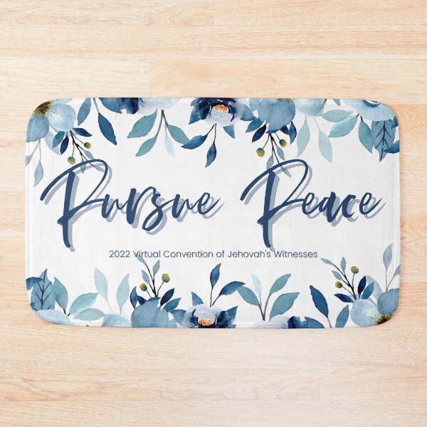 Item preview, Pursue Peace | Blue Flowers designed and sold by AdoptKM.