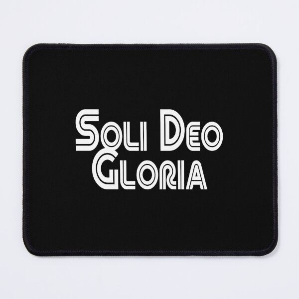 Item preview, White Soli Deo Gloria line repeat retro design designed and sold by Patrick Chastain.