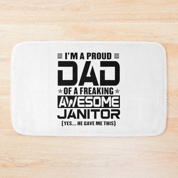 Item preview, I’m A Proud Dad Of A Freaking Awesome Janitor, Funny Dad Shirt, Dad Of Janitor Shirt, Dad Gifts, Christmas Gifts For Dad designed and sold by xlnv.