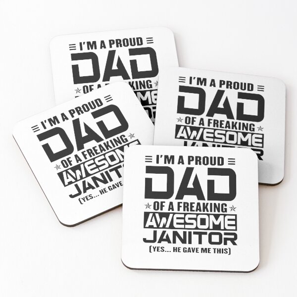 Item preview, I’m A Proud Dad Of A Freaking Awesome Janitor, Funny Dad Shirt, Dad Of Janitor Shirt, Dad Gifts, Christmas Gifts For Dad designed and sold by xlnv.