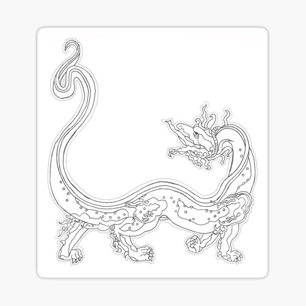 Fire Dragon Sticker By Agjohnson Redbubble 3997