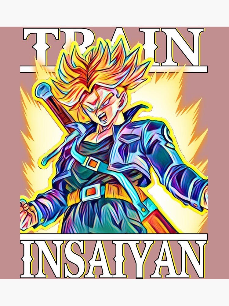 Camiseta Raglan Dragon Ball Trunks Futuro Ssj Saiyajin 1309