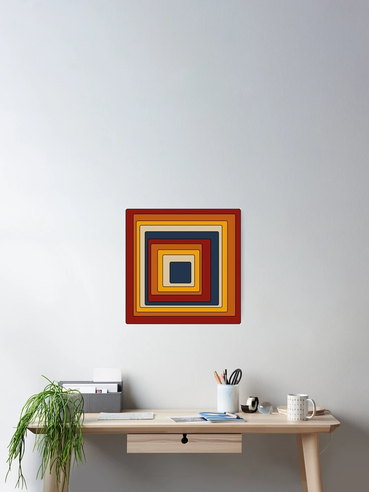 Thumbnail 2 of 3, Poster, Retro Rounded Rectangles designed and sold by Texterns.