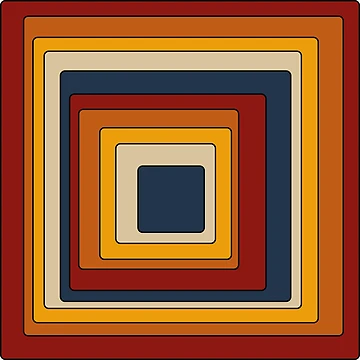 Artwork thumbnail, Retro Rounded Rectangles by Texterns