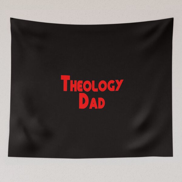 Item preview, Red Theology Dad simple retro letters designed and sold by Patrick Chastain.