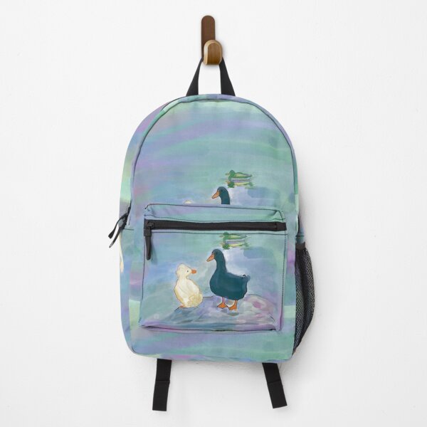 Item preview, FRIENDLY DUCKS on a green pond designed and sold by MonicaArtist.