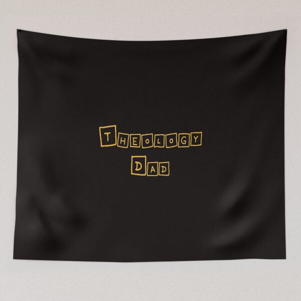 Item preview, Yellow block square retro Theology Dad simple letters designed and sold by Patrick Chastain.