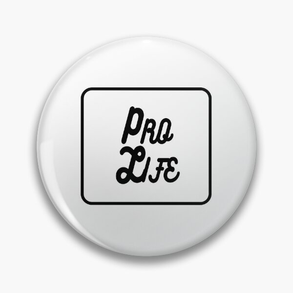 Item preview, Pro Life with box square Cursive simple cursive retro letters designed and sold by Patrick Chastain.