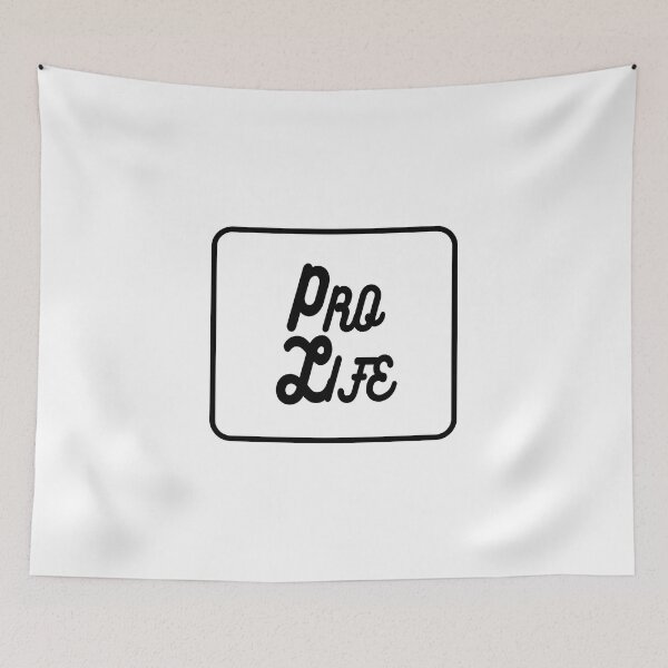 Item preview, Pro Life with box square Cursive simple cursive retro letters designed and sold by Patrick Chastain.