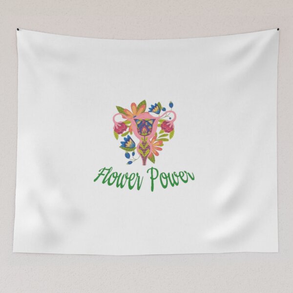 Item preview, Tank top bio feminist woman "flower power"/ The power of the female flower / feminist movement / Top for committed woman designed and sold by Afifakhanem.