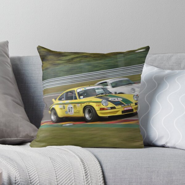 Porsche 911 RSR Spa Francorchamps Throw Pillow