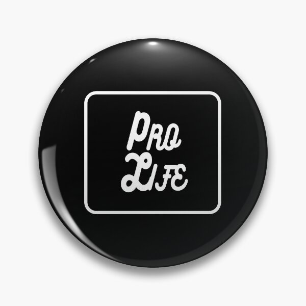 Item preview, White Pro Life Cursive with box simple retro letters designed and sold by Patrick Chastain.