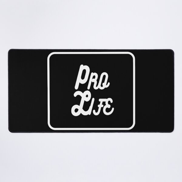 Item preview, White Pro Life Cursive with box simple retro letters designed and sold by Patrick Chastain.
