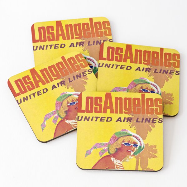 Item preview, 1960 United Air Lines Los Angeles Travel Poster designed and sold by SuperMerchMan.