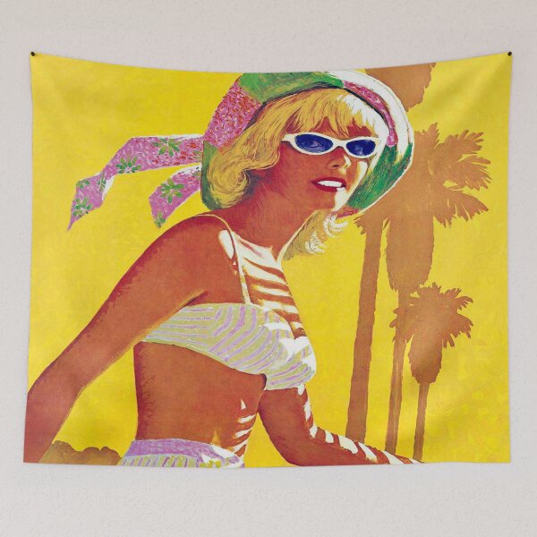 Item preview, 1960 United Air Lines Los Angeles Travel Poster designed and sold by SuperMerchMan.