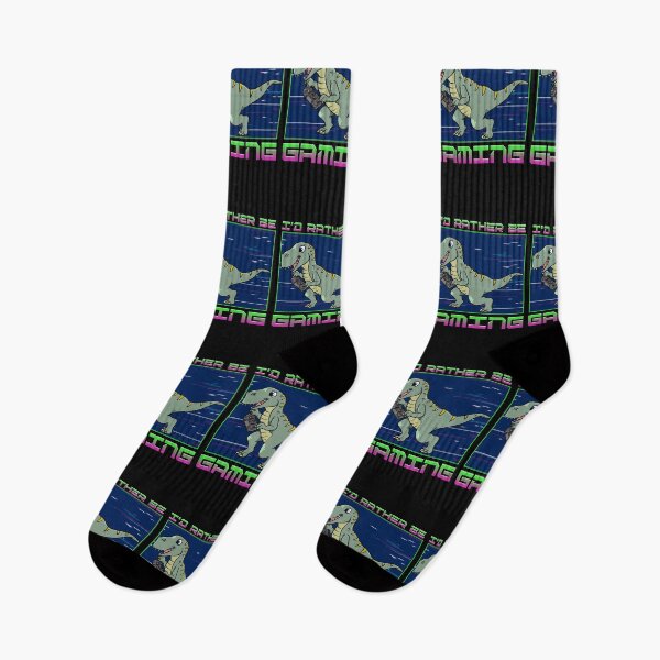 Item preview, I'd rather be gaming Gamer Dinosaur  designed and sold by Click-Like.