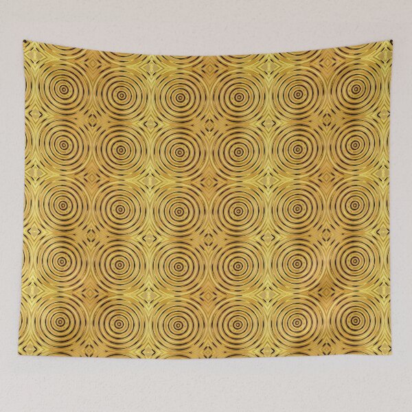 Item preview, gold circles pattern designed and sold by Meo Design.