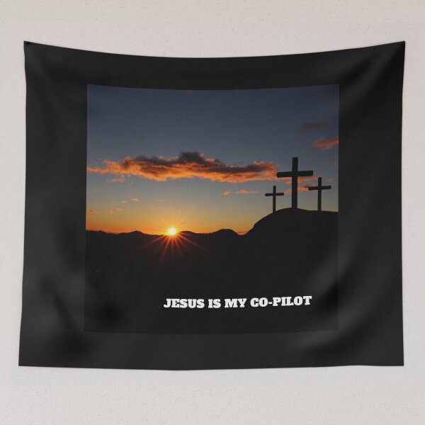 Item preview, jESUS IS MY COPILOT designed and sold by madraso.