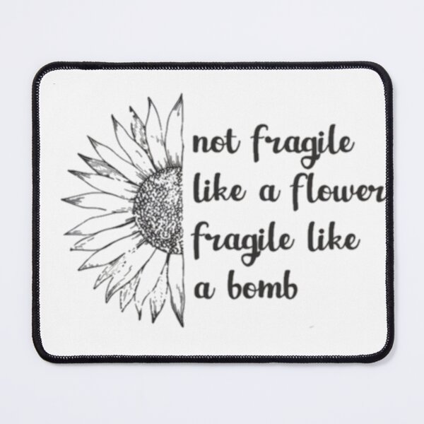 Item preview, Not Fragile Like A Flower Fragile Like A Bomb Tank Top Ladies Racerback Fragile Bomb Tank RBG Tank Feminist Tank Feminism Tank designed and sold by Afifakhanem.