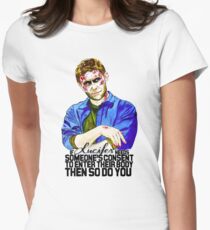 If Lucifer Needs Consent.. Women's Fitted T-Shirt