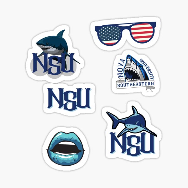  Nova Southeastern University Sticker NSU Sharks