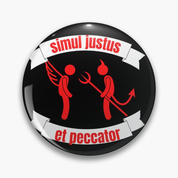 Item preview, Simul justus et peccator (simultaneously justified and sinner) designed and sold by CheekyGrace.