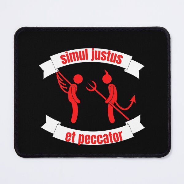 Item preview, Simul justus et peccator (simultaneously justified and sinner) designed and sold by CheekyGrace.