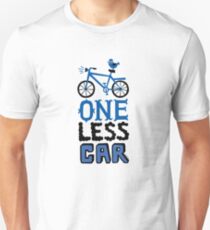 One Less Car Slim Fit T-Shirt