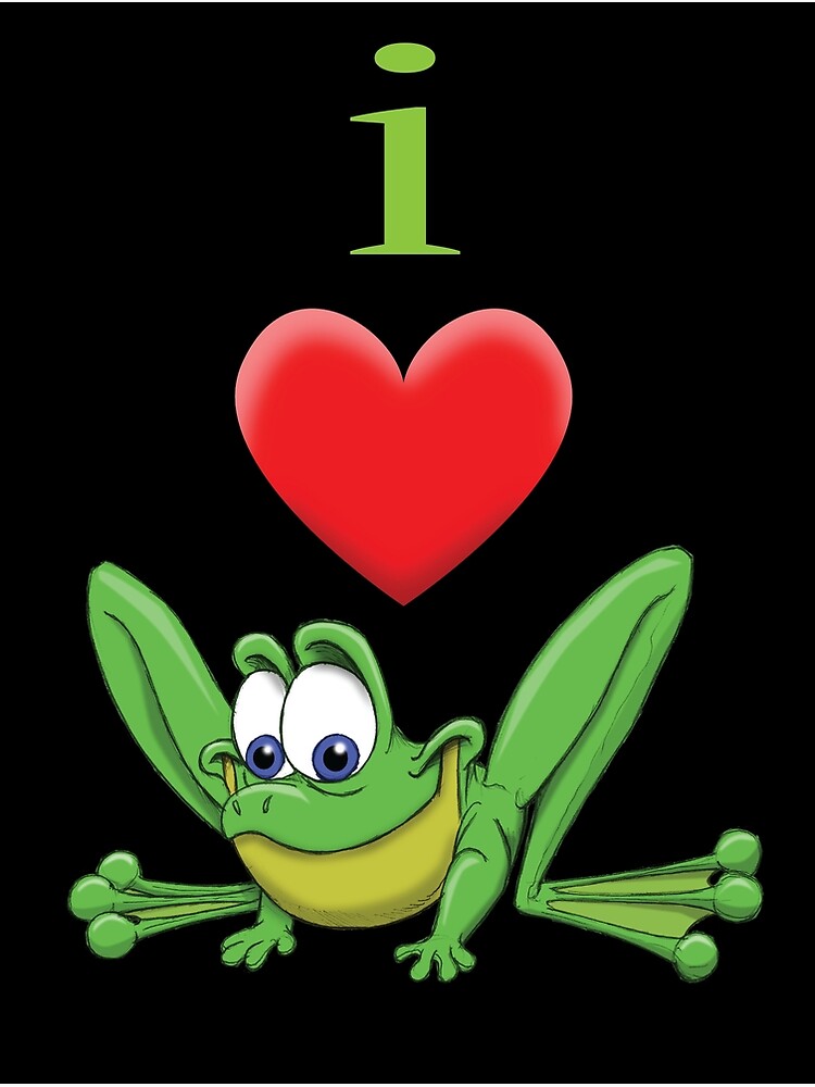 Disover I Heart Frogs Premium Matte Vertical Poster