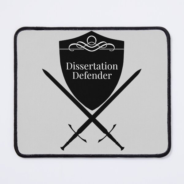 Item preview, Dissertation Defender (black and white) designed and sold by STEMphrases.