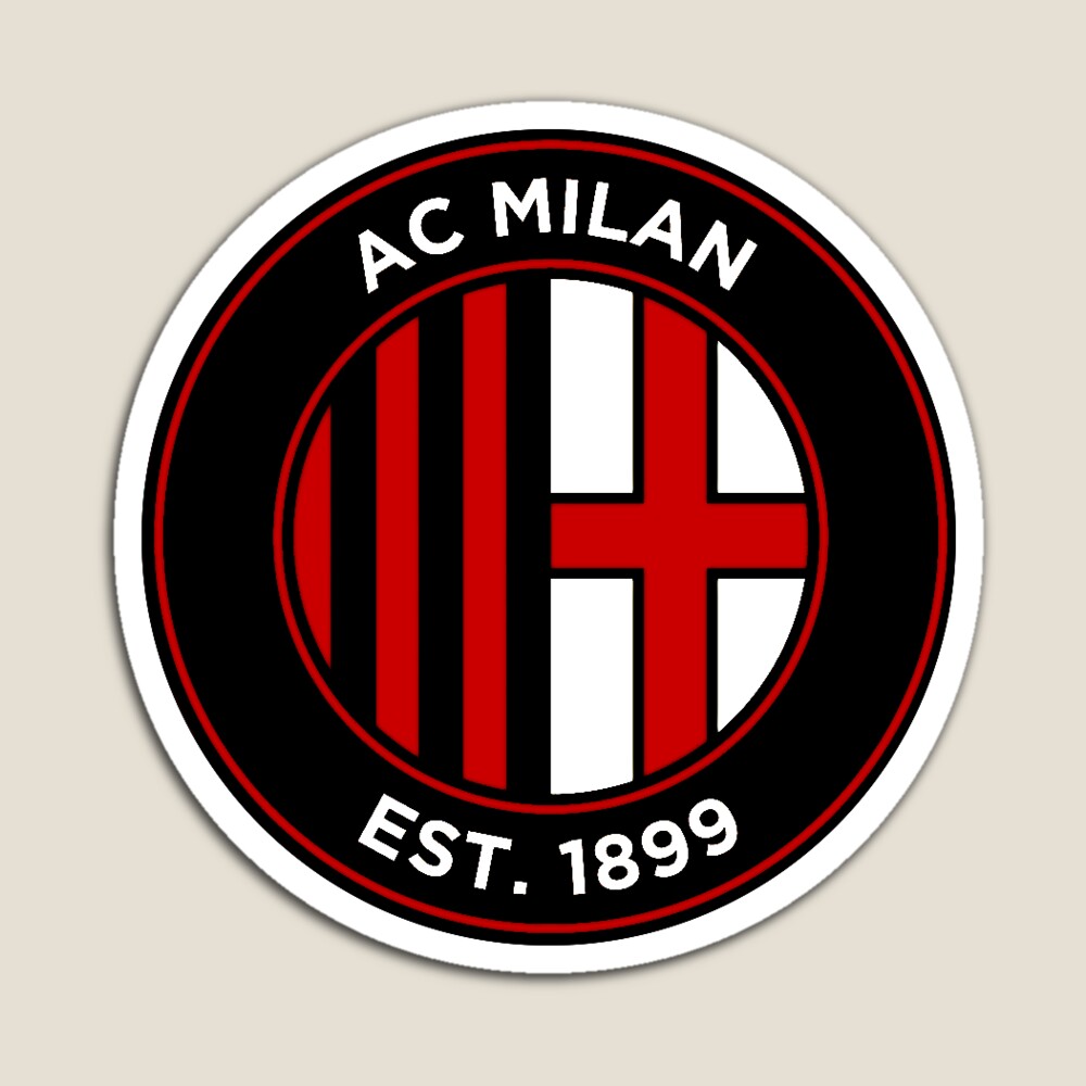AC Milan Round Logo Sticker for Sale by kt102000