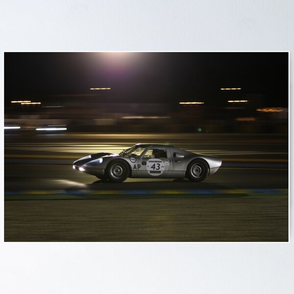 Porsche 904 carrera gts at night Le Mans Classic Poster