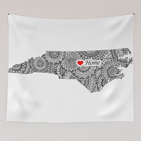 Item preview, NC North Carolina Home Sticker designed and sold by Rashmi's Art Shop.