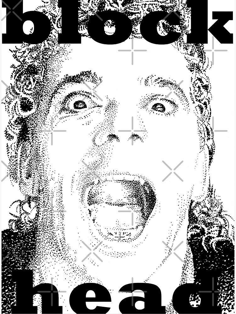 "Blockhead Funny Gifts Boys Girls" Sticker by MarcosPinto1823 Redbubble